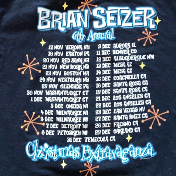 GUC Men’s size Large Brian Setzer 2007 Tour T-shirt - Picture 11 of 15